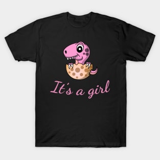 It`s a girl baby dino surprise T-Shirt